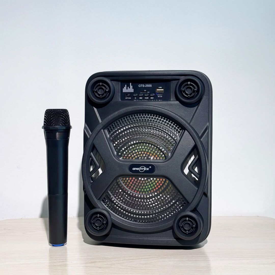 GTS-2555 8-Inch Portable Bluetooth SpeakerGTS-2555 8-Inch Portable Bluetooth Speaker